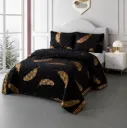 Couvre-lit à motif de plumes